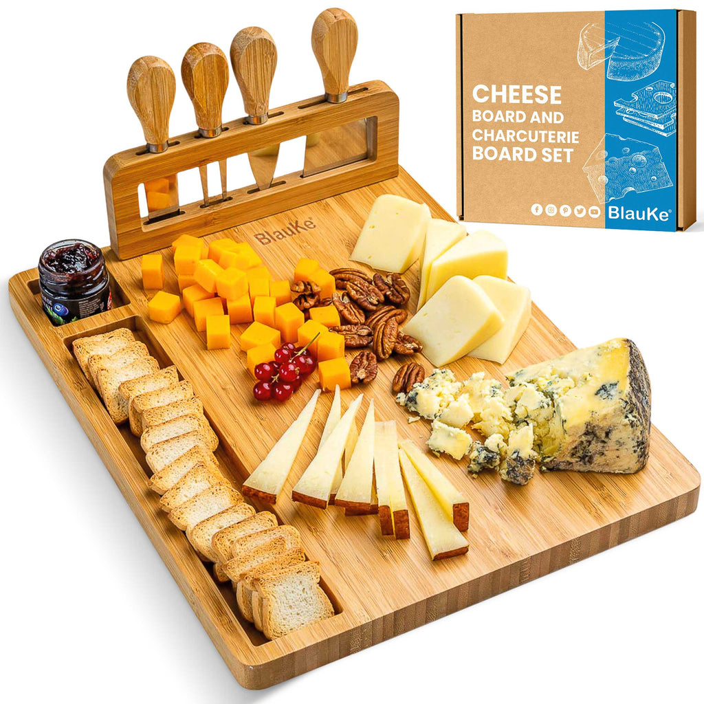 Coastal Bamboo Charcuterie Board Set