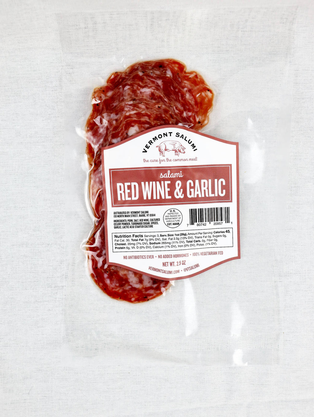 Red Wine & Garlic Sliced Salami