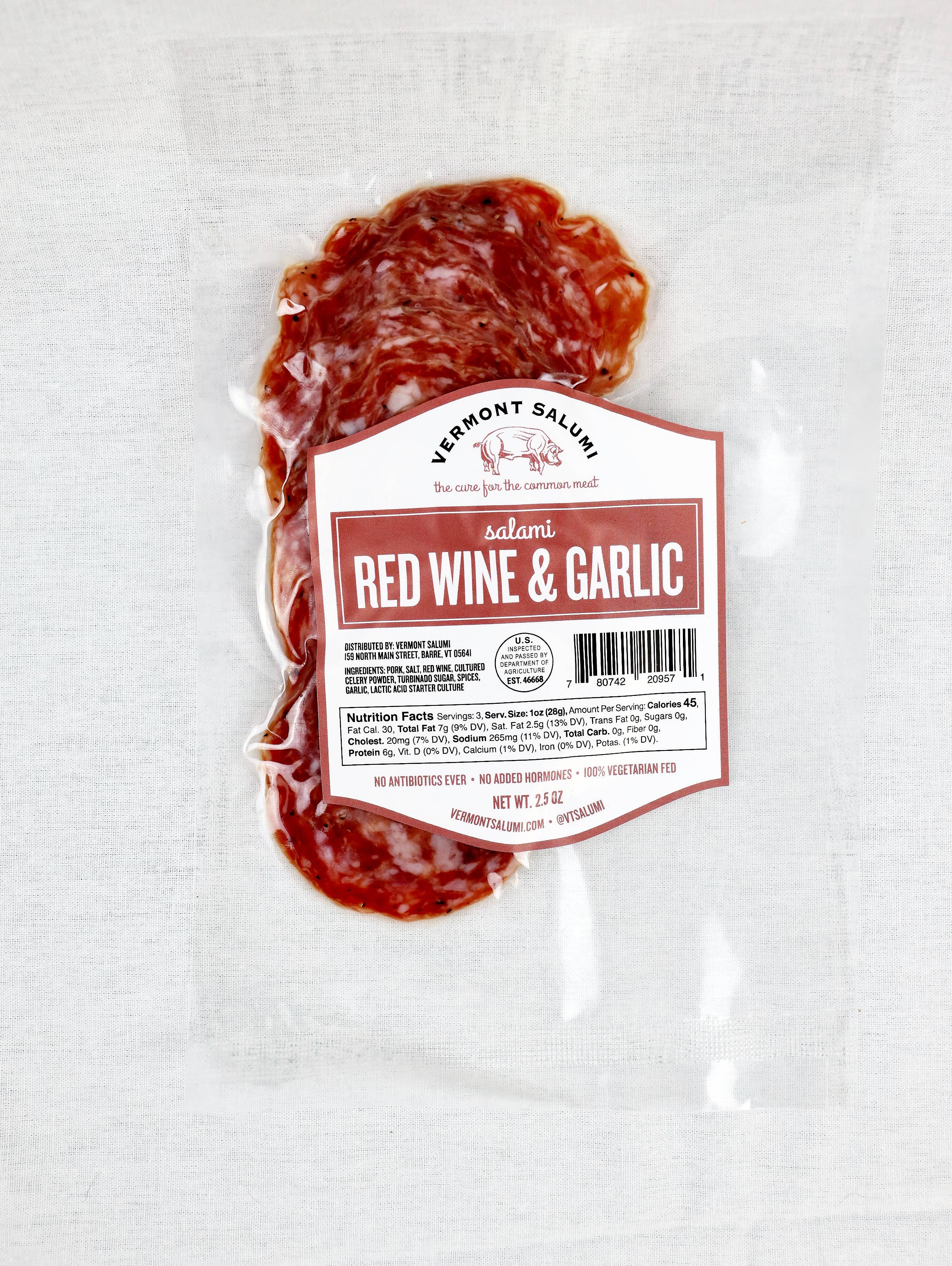 Red Wine & Garlic Sliced Salami