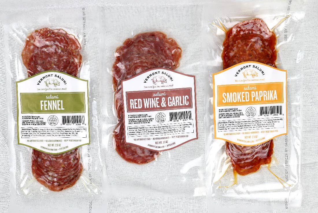 Red Wine & Garlic Sliced Salami