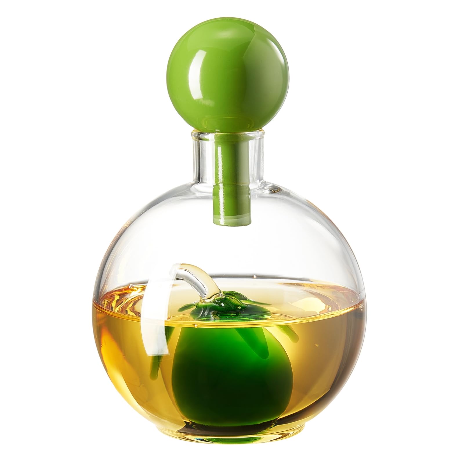 Olive Oil Dispenser Bottle 10OZ Glass Cruet With Glass Olive Drip Free Pour Spout For Cooking Salad