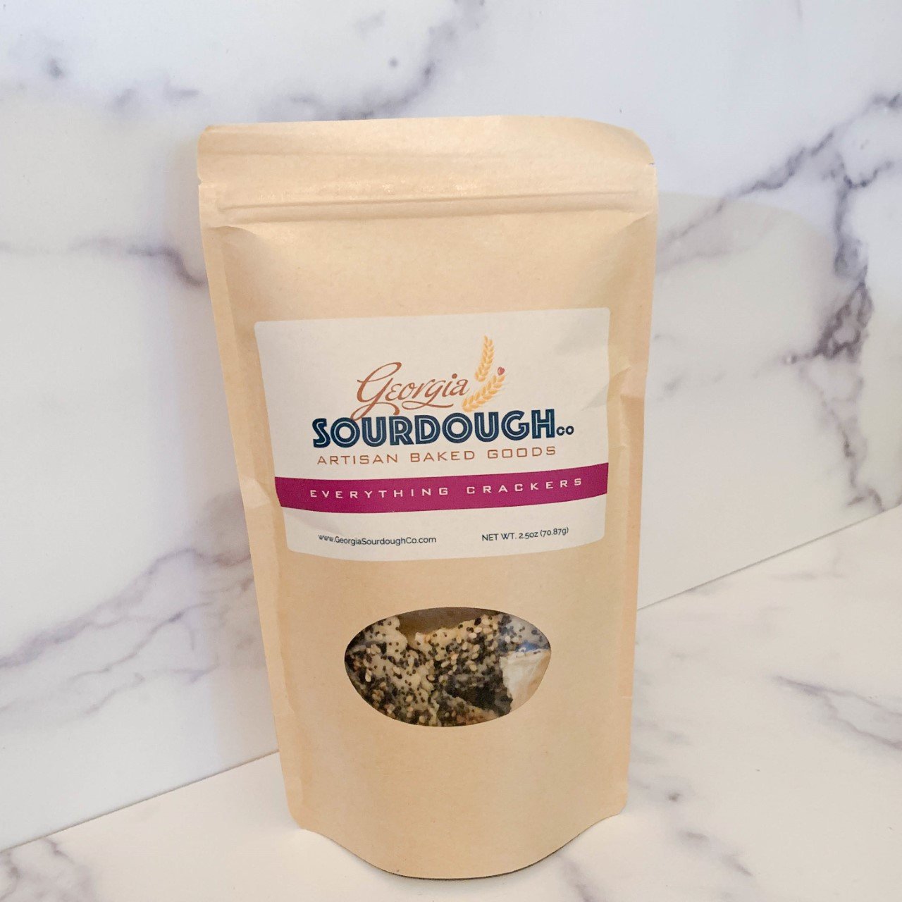 Everything Sourdough Crackers
