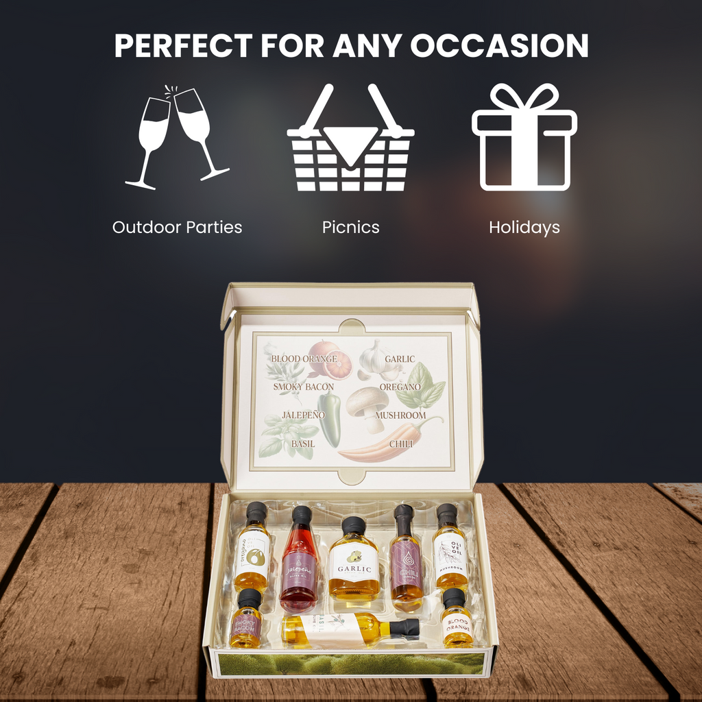 Olive Oil Gourmet Sampler Gift Set Of 8 Premium Extra Virgin Olive Oil Made In Spain Natural Flavors
