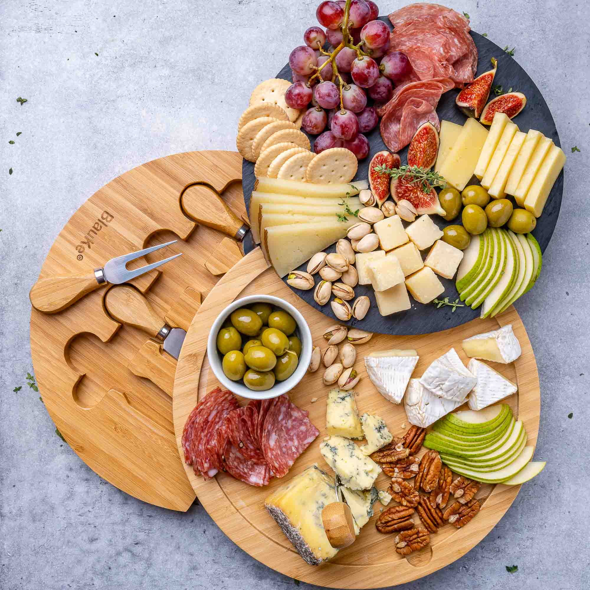 NSB Charcuterie Board Set with Slate