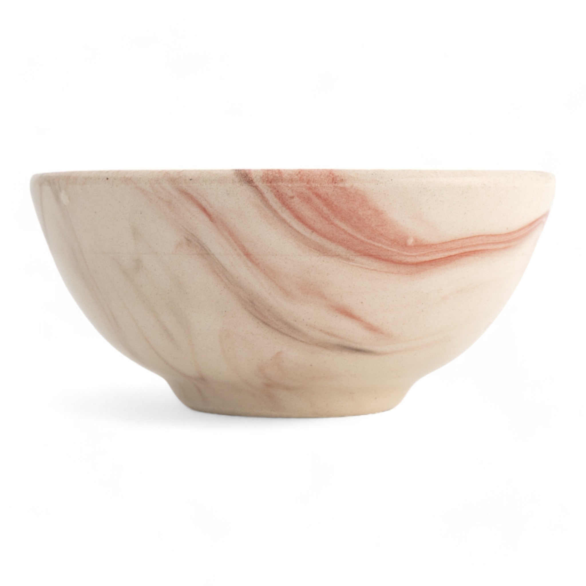 Ceramic Dip Bowl - Colonsay | Mocha, Red Marble - 8cm x 5cm Depth