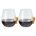 Corked Stemless Wine Glasses Set Of 2 Stuck In The Glass Wine Cork Cocktail Glassware Enthusiast Gif