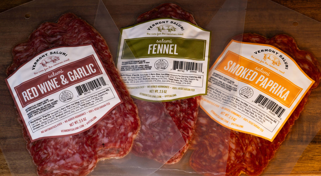 Red Wine & Garlic Sliced Salami